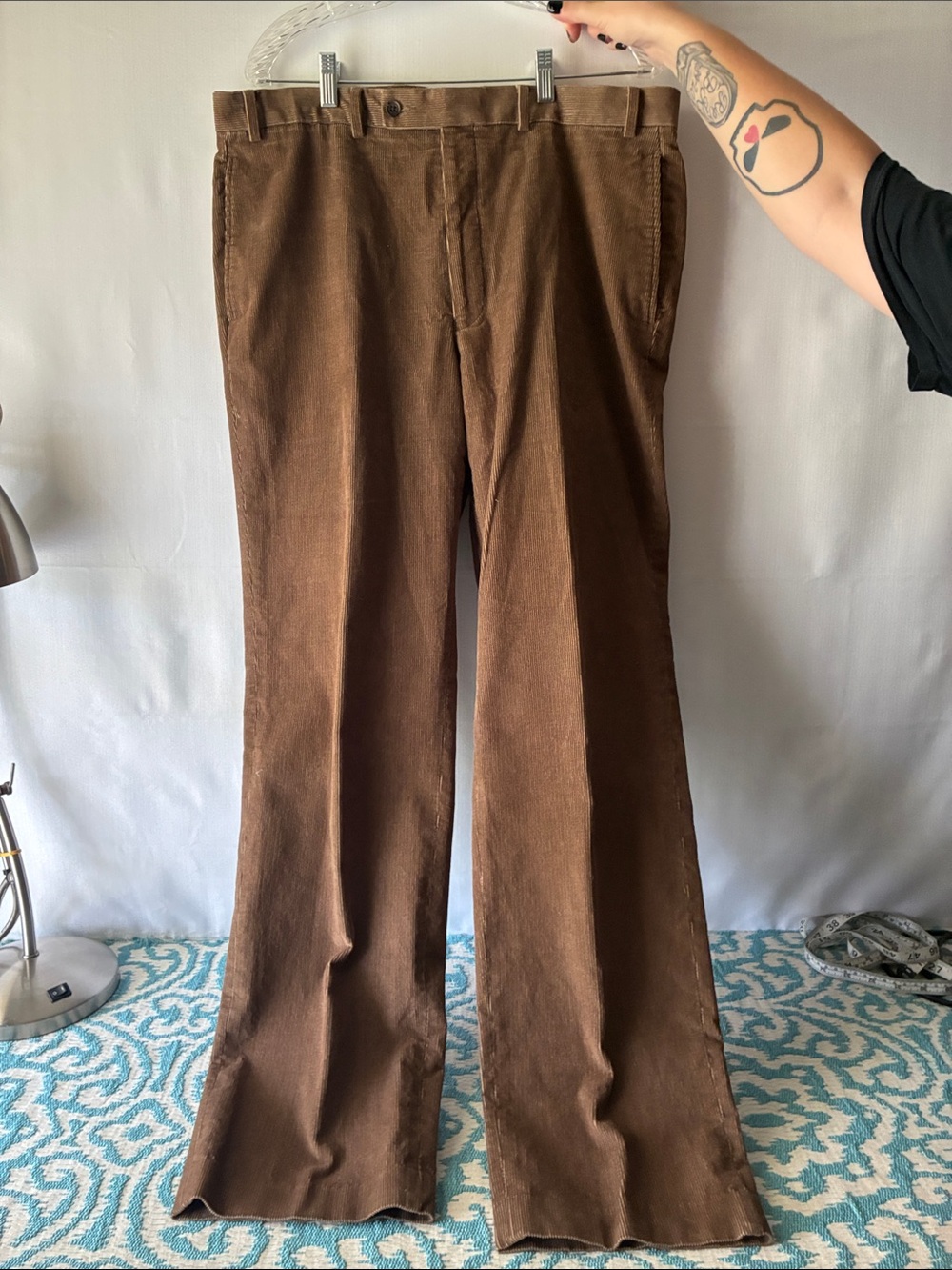 Vintage Lauren Ralph Lauren Men's Brown Corduroy Pants Sz 36W x 34L
